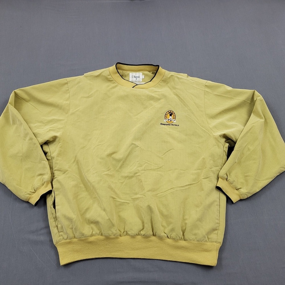 VINTAGE E Magrath Jacket Mens L Long Sleeve Embroidered Spring House Golf Club *